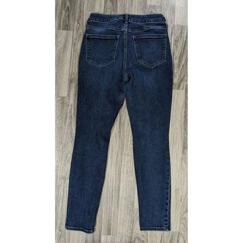 Old‎ Navy Size 6 Rockstar Skinny High Rise Pockets Distressed Blue Jeans